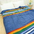 thumbnail image 5 of Levinis Boho Sherpa Fleece Blanket 60'' × 80'', Ultra Soft Aztec Throw Blanket for All Season, Cozy Blanket for Couch Bed Sofa Office Camping, 5 of 7