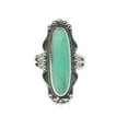 thumbnail image 1 of Opolski Vintage Finger Decor Oblong Turquoise Ring Women Wedding Engagement Jewelry, 1 of 6