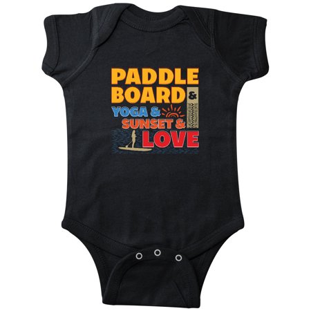 

Inktastic Paddle Board Yoga Sunset Sports Gift Baby Boy or Baby Girl Bodysuit
