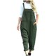 thumbnail image 1 of Gibobby Monos de Moda Mono largo holgado informal con bolsillo para mujer, peto, pantalones, mono holgado para mujer(Verde， S), 1 of 5