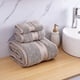 thumbnail image 2 of 3 Pack Luxury Bath Towels, 100% Cotton Towel Set (1 Large Bath Towel, 1 Hand Towel, 1 Washcloth) Brown, 2 of 5