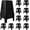 Black, variant on ICEEIF 5 Pack Stackable Classroom Stools, 18.8" Height White Plastic Nesting Stools, Portable Backless Flexible Seating for Classroom, School, Office, Home, Space-Saving Design
