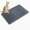 Gray, variant on Cat Litter Mat, Kitty Litter Trapping Mat, Double Layer Mats with MiLi Shape Scratching design, Urine Waterproof, Easy Clean, Scatter Control 21" x 14" Blue