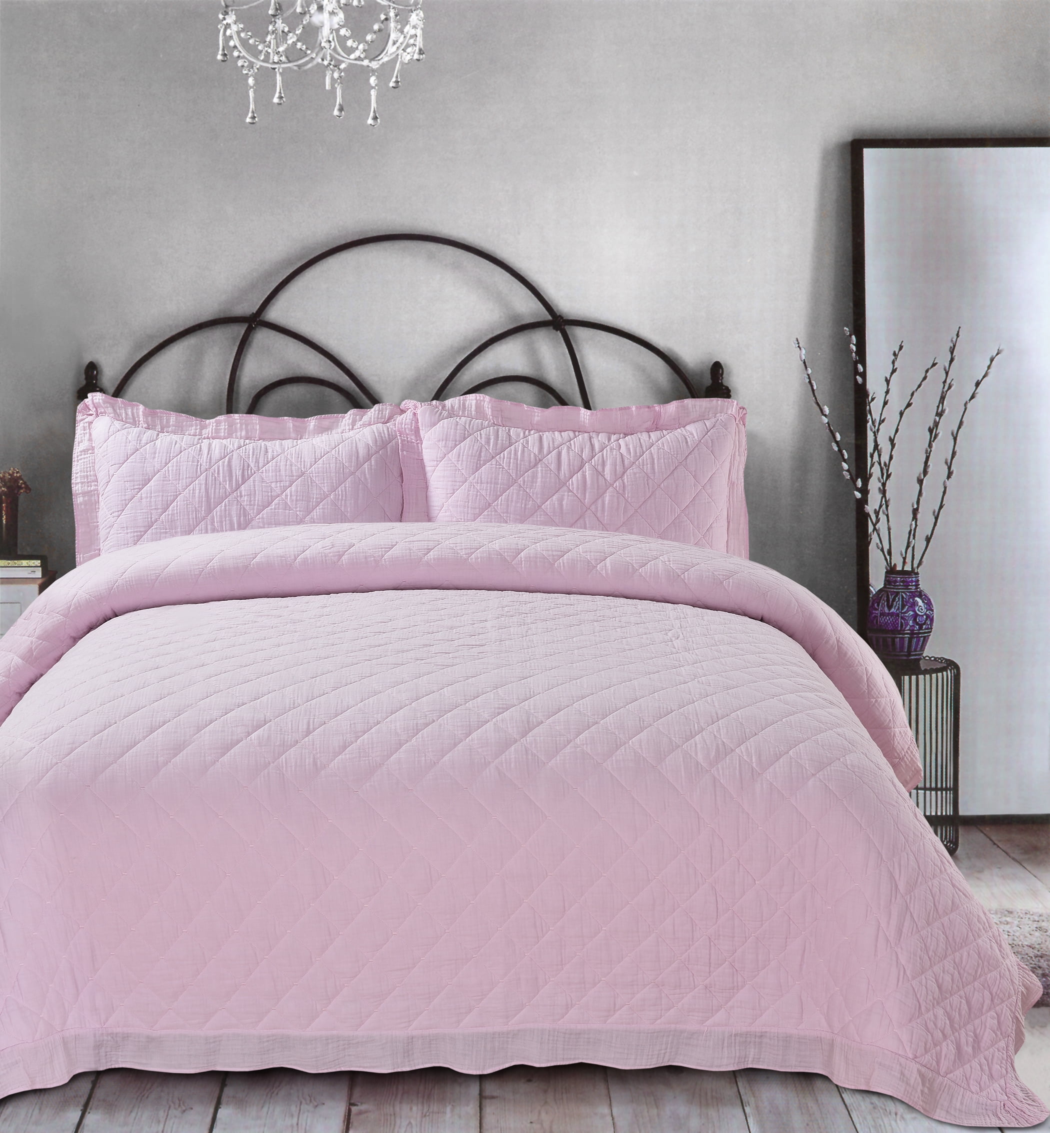 Threshold Gray Stitched Stripe Pillow Sham Standard Size 20"x26" 100 Cotton for sale online 