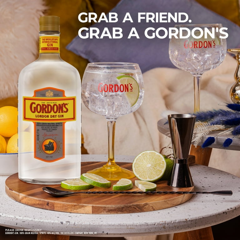 Gordon's London Dry Gin, 750 mL PET Bottle, 40% ABV