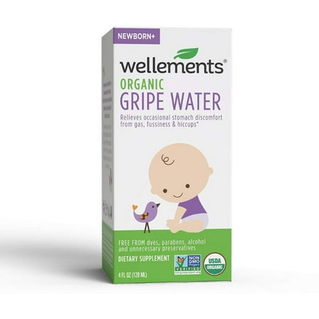 4 Pack - Wellements Gripe Water For Colic 4 oz (Best Gripe Water For Colic)