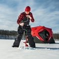thumbnail image 4 of Eskimo HD06 6 Inch Dual Flat Blade Ice Fishing Hand Auger with Blade Protector, Red, 4 of 6