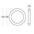 thumbnail image 3 of Silicone O-Ring 44mmx37.8mmx3.1mm VMQ Seal Rings Sealing Gasket Red 10PCS, 3 of 3
