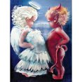 thumbnail image 1 of Angel Devil Peinture Diamant DIY 5D Full Drill, 1 of 3