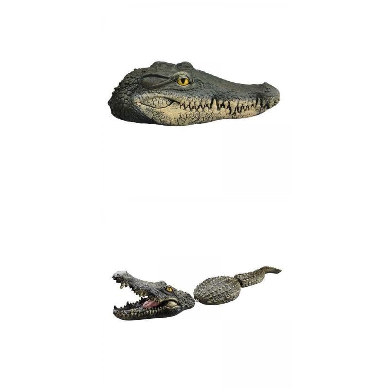 Simulation Crocodile Water Decor For Outdoor 3-section Floating Fake  Alligator Pool Sculpture Resin ギフト