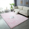 thumbnail image 2 of Carpet Nordic INS Modern Rectangle Stylish Rug Tie-Dye Comfortable Skin-Friendly Derotation Mat Footcloth Bedside Kitchen Sakura Pink, 2 of 9