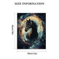 thumbnail image 3 of Autua Horse Space Spiral Canvas Art Wall Decor for Living Room Bedroom 12x16 in, 3 of 5