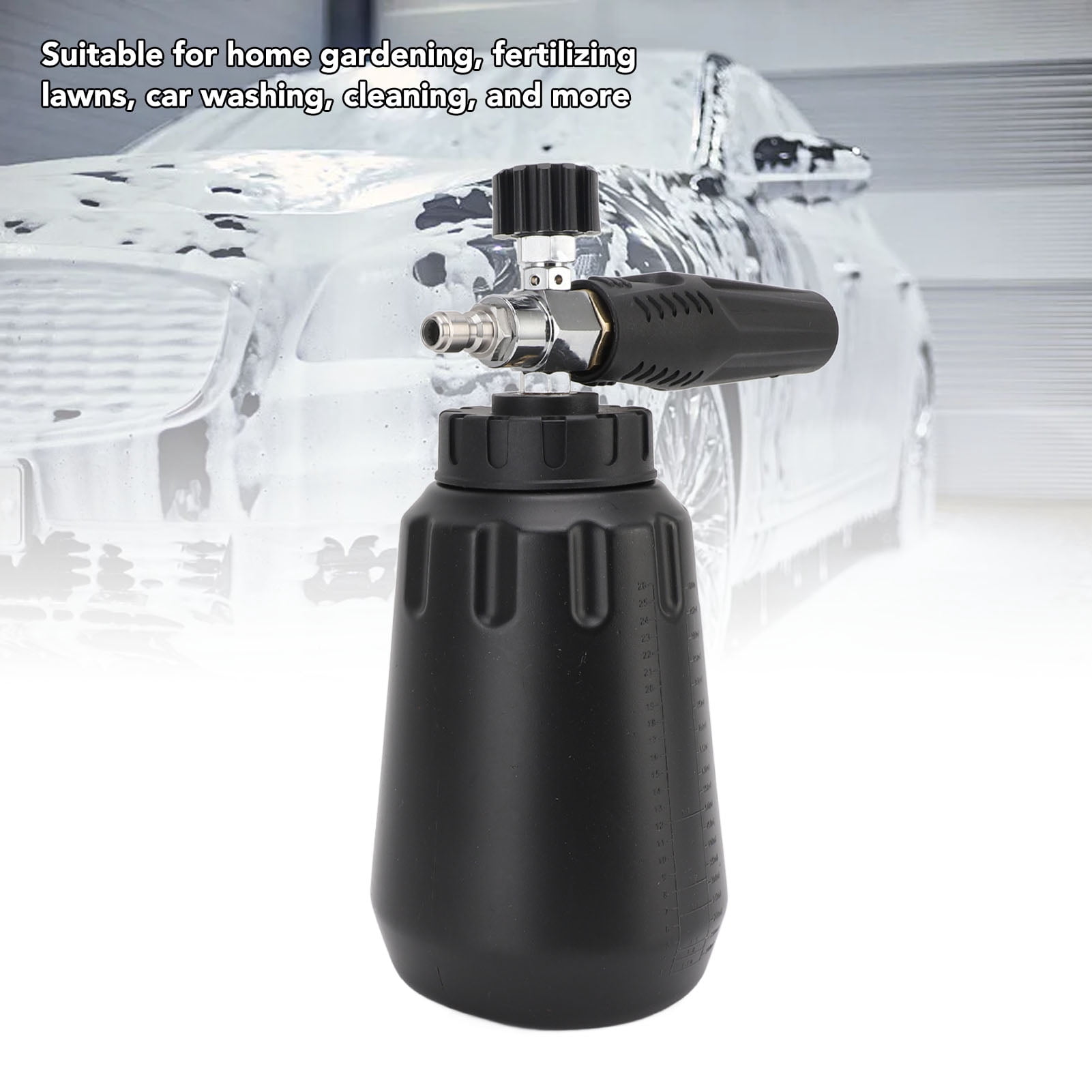 Pressure Washer Foam Dispenser, Large Capacity Pressure Washer Foam Cannon Sturdy Efficient Use 1000ML  For Car Washing