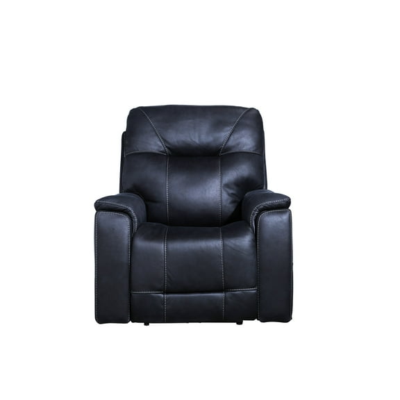 Steve Silver Lexington Faux Leather Power Media Recliner, Ocean Blue