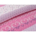 thumbnail image 2 of Cozy Line Cami Butterfly Knit Print Pink Purple Cotton Quilt Bedding Set, 2 Piece Twin, 2 of 3
