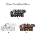 thumbnail image 3 of Langgg All Trend Match Boucle Boucle Ceinture Punk pour Femmes Jeans Intemporel Résistant à l'Usure Taille Pin Café 105cm 1Set, 3 of 6