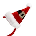 thumbnail image 2 of Midlee Santa Hat Headband with Red/White Bell Collar for Large Dogs, 2 of 7