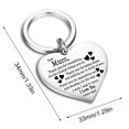 thumbnail image 2 of Llavero Con Letras Grabadas En Forma De Corazón, Llavero Para El Día De La Madre, Resistente Al Desgaste, Colgante De Amor Resistente Vogacara AP007553-00, 2 of 6