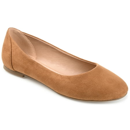 

Journee Womens Kavn Comfort Insole Narrow Width Slip On Round Toe Ballet Flats