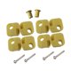 thumbnail image 4 of 8 piezas de repuesto para patas de silla de camping, reparación de patas, piezas fáciles de instalar, conector para exteriores, protectores de suelo Amarillo, 4 of 8