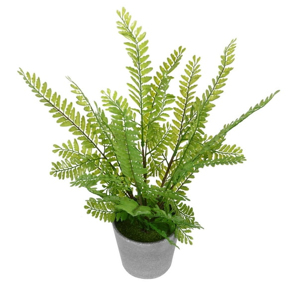 FRCOLOR Artificial Fern Plant for Home and Office Decor Realistic Green Plastic Mini Potted Bonsai 4.5 Inch