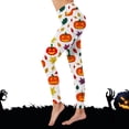 thumbnail image 3 of Halloween Leggings for Women Elastic High Waist Funny Pumpkin Ghost Print Tights Pants Workout Yoga Pants, 3 of 7