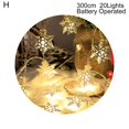 thumbnail image 2 of Christmas String Light Decorative Safe Cute Christmas LED Snowflake Wrought Iron Pendant Light for Shop, 2 of 8