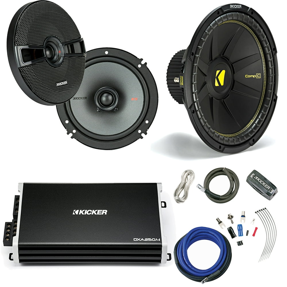 Kicker 6.5" KS Series 400 Watt 2Way Speakers Pair, 4Channel 500