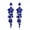 Blue, variant on Women Rhinestone Earrings Evening Full Zircon Long Drop Earrings Jewelry