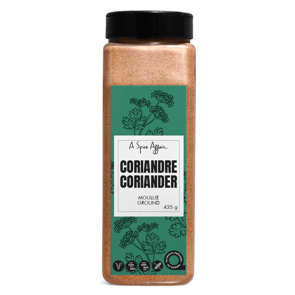 Coriander Ground (Fine) 425 g (15.9 oz) A Spice Affair Large Shaker