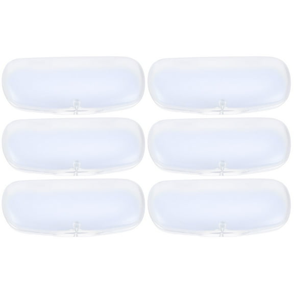 6 Pcs Clear Glasses Cases Eyeglass Storage Box Holder Travel Protective Case for Men and Women