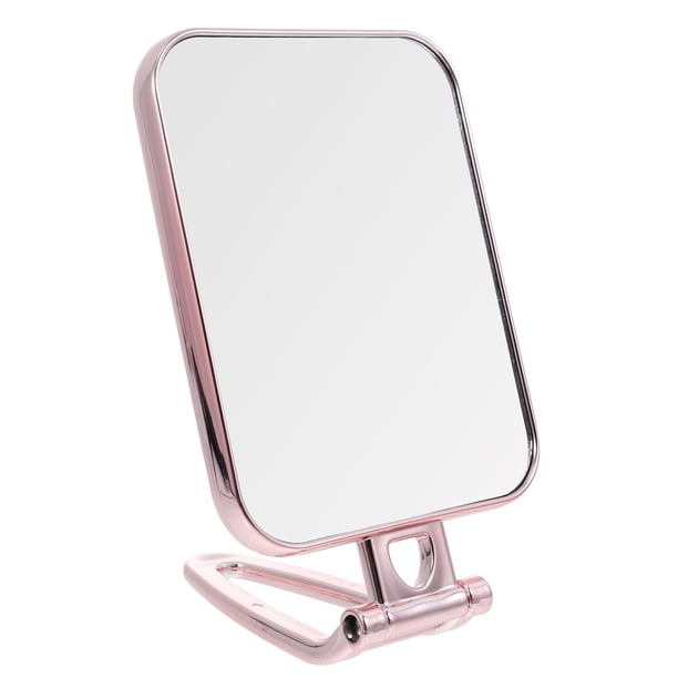 1 espejo de maquillaje de aumento para el hogar, espejo plegable portátil, elegante espejo de escritorio