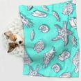 thumbnail image 6 of Yiaed Seashell And Starfish Print Dog Blankets-Cat Blanket Washable for Couch Protection,Puppy Blanket, Soft Plush Reversible Throw Furniture Protector-Medium, 6 of 8