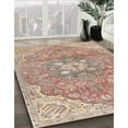 thumbnail image 2 of Ahgly Company Indoor Rectangle Traditional Copper Red Pink Medallion Area Rugs, 2' x 4', 2 of 6