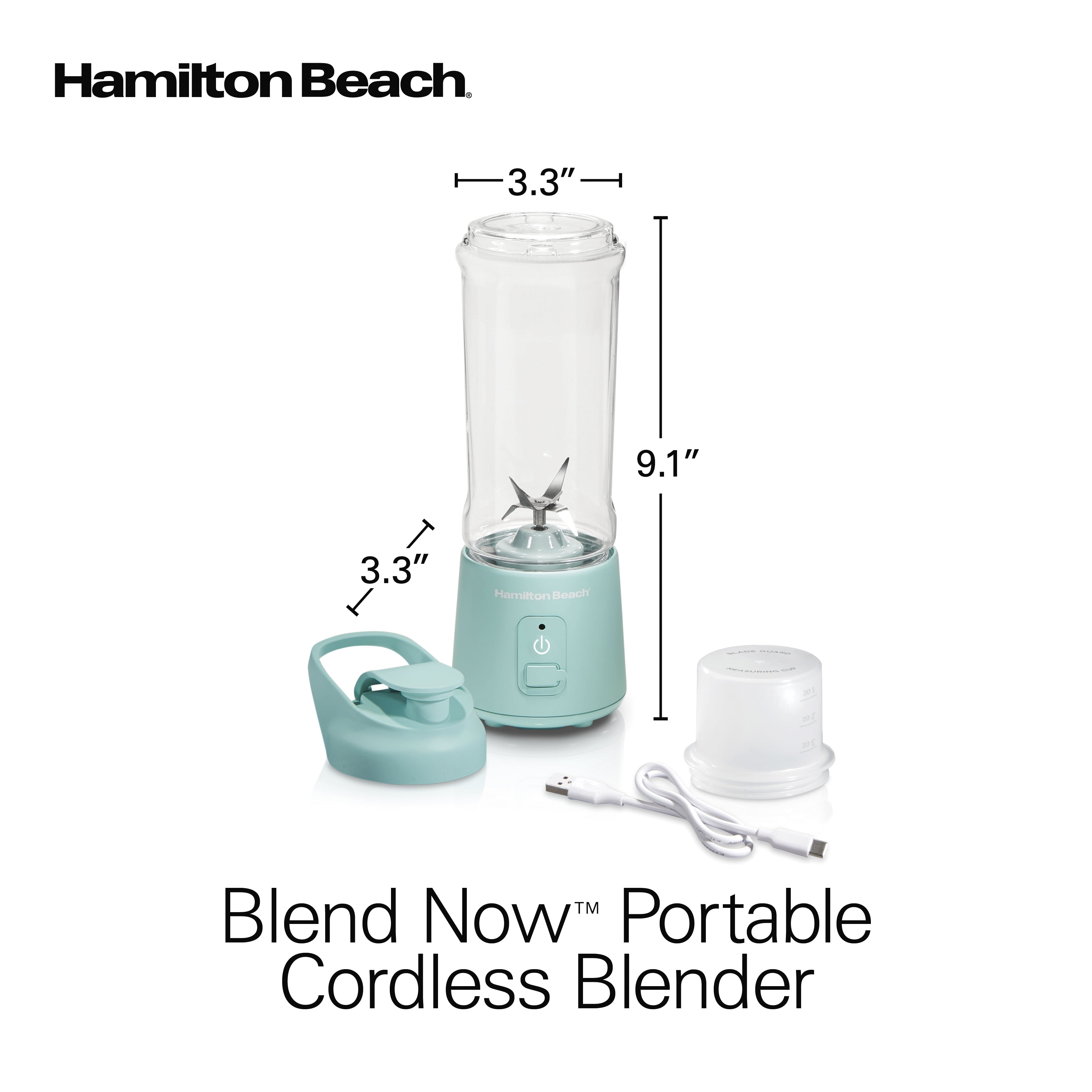 Hamilton Beach Blend Now Portable Cordless Blender - Black