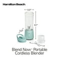 Hamilton Beach Blend Now Portable Cordless Blender, 16 oz. Jar with