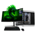 thumbnail image 1 of PC Gamer Completa IA DXT GAMING NVIDIA GeForce RTX 5080 Intel Core Ultra 9 285K 32GB DDR5 SSD 2TB Monitor 34 180Hz Sistema Liquido WIFI Black Productividad Profesional impulsada por IA Avanzada, 1 of 6