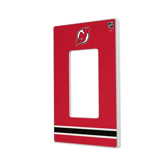 New Jersey Devils Single Rocker Lightswitch Plate