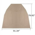 thumbnail image 2 of All Weather Rattan Garden Furniture Cover Wicker Hanging Swing Chair Cover Outdoor Furniture Protective Cover Oxford Fabric, 2 of 4