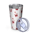 thumbnail image 2 of 16oz Tumblers White Christmas Santa Pattern Stainless Steel Vacuum Insulated Double Wall Travel Tumbler Cups Mug with Lid and Straw,Cleaning Brush for Coffee,Tea, 2 of 4