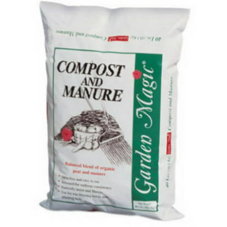 Michigan Peat Garden Magic Compost & Manure, 40lb (Best Manure For Compost)