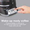 thumbnail image 2 of Proctor Silex 12-Cup Programmable Drip Coffee Maker Machine with Glass Coffee Pot, Cafetera, Black, 2 of 8