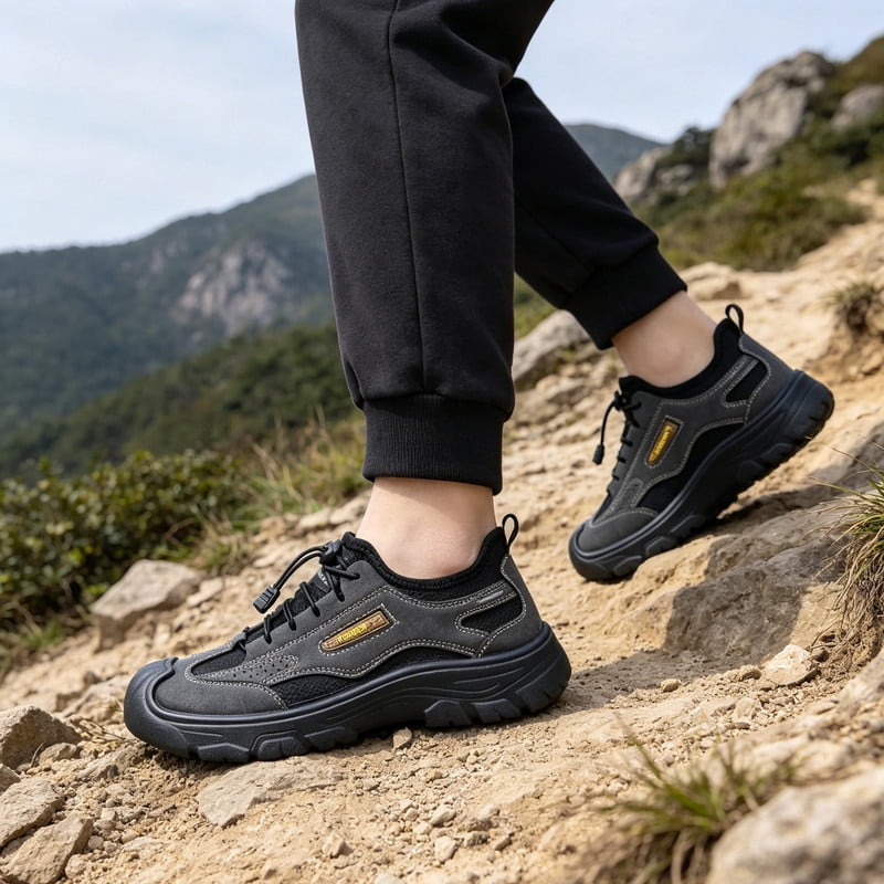 CHICVOMEY Hiking Shoes for Men Women Anti Slip Wear Resistant Soft Sole Slip On Lightweight Outdoor Trekking Sneakers for Trail Camping Hiking
