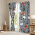 thumbnail image 3 of Manfei Cute Nutcracker Black Out Curtains for Kids, Christmas Tree Snowflake Curtains Pack of 2 (42x63 Each), Gray Merry Xmas Bedroom Curtains, Luxurious Home Decor, 3 of 6