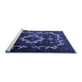 thumbnail image 2 of Ahgly Company Machine Washable Indoor Rectangle Persian Blue Bohemian Area Rugs, 6' x 9', 2 of 4