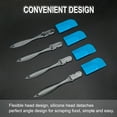 thumbnail image 3 of Unique Bargains 4 Pcs Small Flexible Cooking Silicone Spatula Heat Resistant Scraper Cooking Kitchen Utensils Blue, 3 of 7