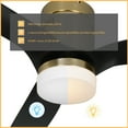 thumbnail image 4 of 52" Low Profile IndooOutdoor Outdoor Ceiling Fan with Remote and 10 Speed DC Motor Dim Light, 4 of 7