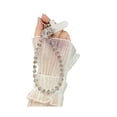thumbnail image 1 of Correa para teléfono con cristales de imitación y cadena desmontable, glamurosa correa para teléfono y dije para bolso, cadena de muñeca ajustable, accesorio colgante de moda para bolso., 1 of 8
