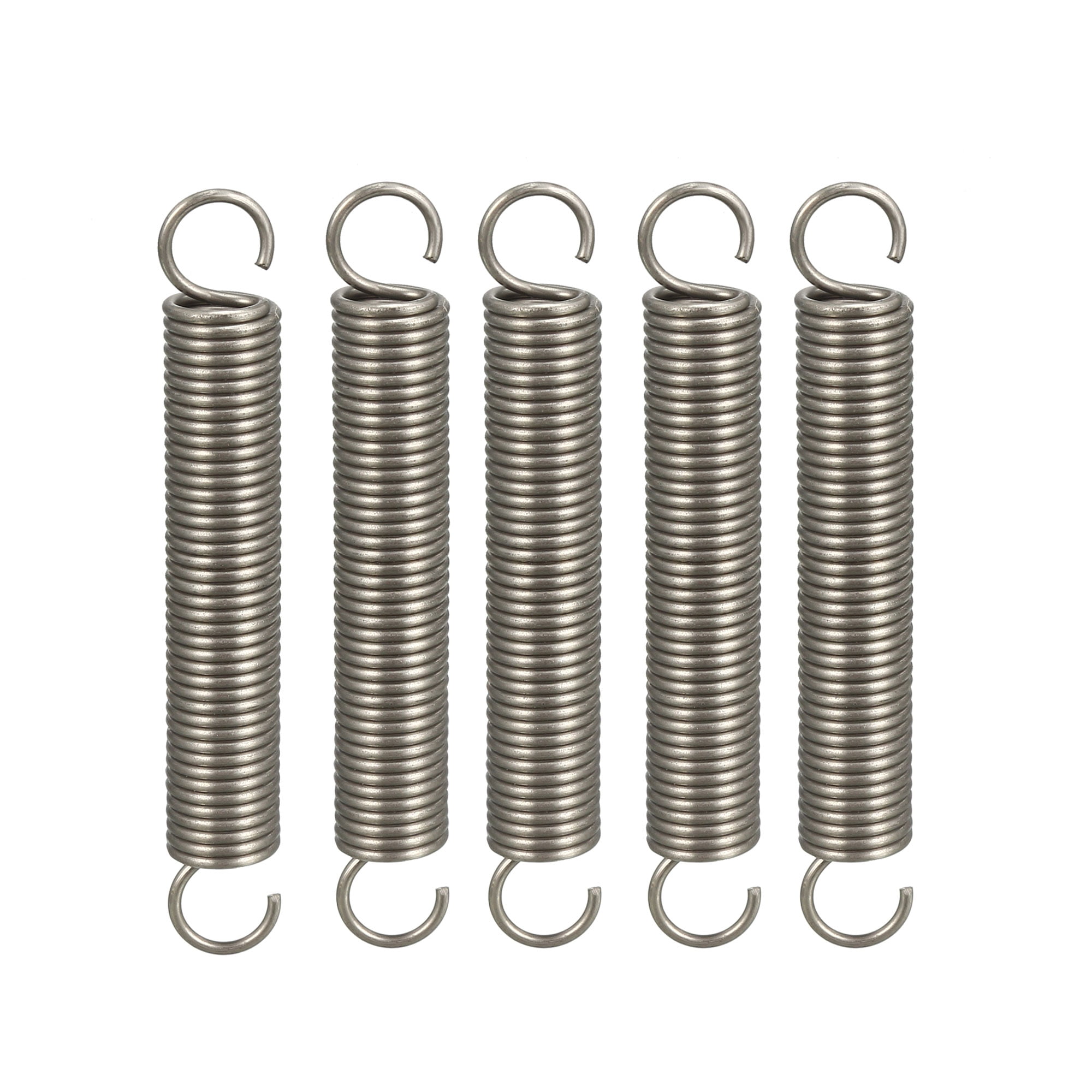 Stainless Steel Dual Hook Small Tension Spring Hardware Accessories 10 Pieces 