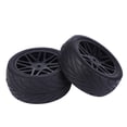 thumbnail image 3 of Ensemble de Pneus de Roues de Course, 4Pcs Grip Installation Simple 1/10 Roues de Voiture RC pour Véhicule d'Escalade de Voiture de Course RC, 3 of 8